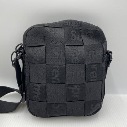 【中古品】【メンズ】 SUPREME シュプリーム 23SS WOVEN SHOULDER BAG 2023年春夏 ウーブン ショルダー バッグ 鞄 149-261004-sa-29-teih カラー：ブラック 万代Net店