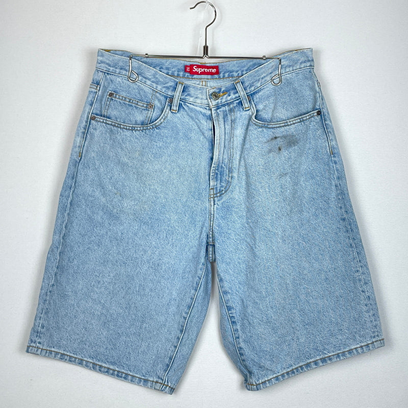 【中古品】【メンズ】 SUPREME シュプリーム BAGGY DENIM SHORT バギー デニム ショーツ ボトムス 短パン ジーンズ 149-261004-sa-11-teih サイズ：32 カラー：インディゴ 万代Net店