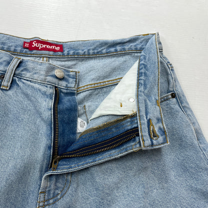 【中古品】【メンズ】 SUPREME シュプリーム BAGGY DENIM SHORT バギー デニム ショーツ ボトムス 短パン ジーンズ 149-261004-sa-11-teih サイズ：32 カラー：インディゴ 万代Net店