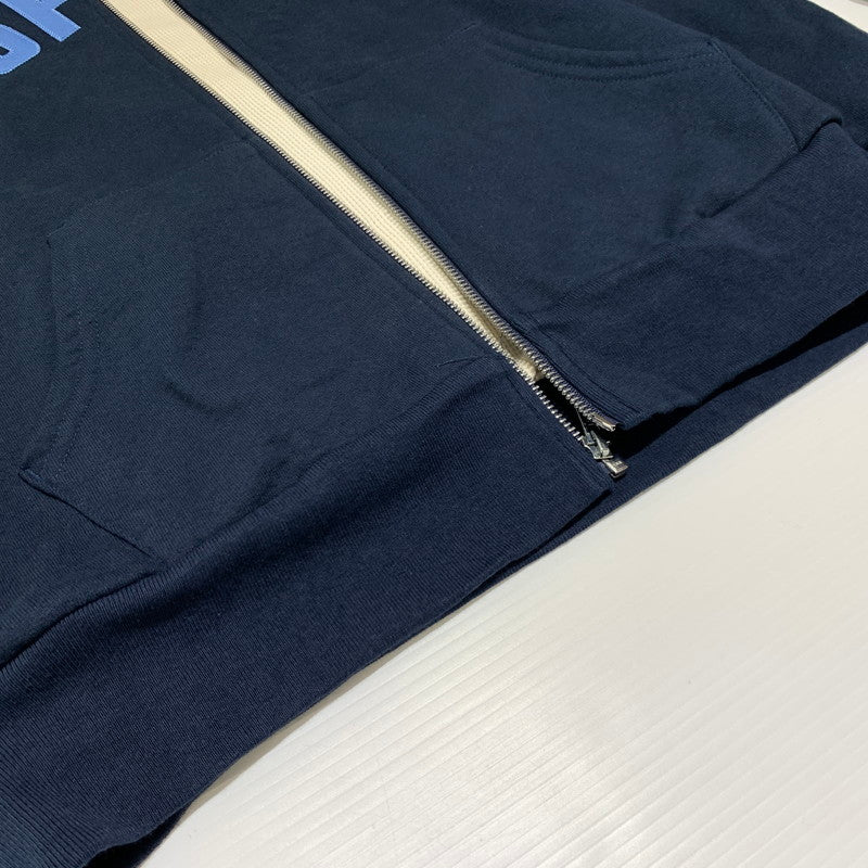【中古品】【メンズ】 Supreme シュプリーム ARC THERMAL LINED ZIP UP HOODED SWEATSHIRT サーマル ライン ジップアップ フーディ スウェットシャツ トップス フルジップパーカー 149-261001-ko-16-teih サイズ：M カラー：ネイビー 万代Net店