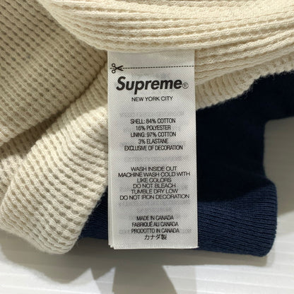 【中古品】【メンズ】 Supreme シュプリーム ARC THERMAL LINED ZIP UP HOODED SWEATSHIRT サーマル ライン ジップアップ フーディ スウェットシャツ トップス フルジップパーカー 149-261001-ko-16-teih サイズ：M カラー：ネイビー 万代Net店