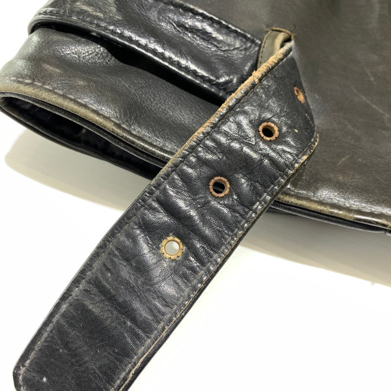 【ジャンク品】【メンズ】 SCHOTT ショット DOUBLE RIDER JACKET ダブル ライダースジャケット ライトアウター レザージャケット 145-261001-ko-20-teih サイズ：36 カラー：ブラック 万代Net店
