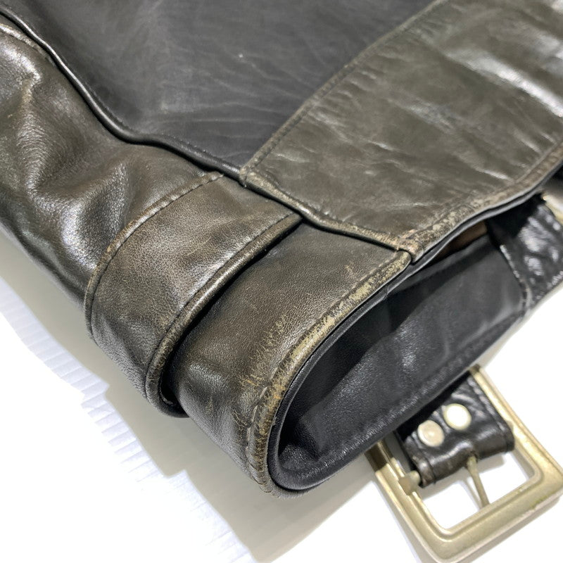 【ジャンク品】【メンズ】 SCHOTT ショット DOUBLE RIDER JACKET ダブル ライダースジャケット ライトアウター レザージャケット 145-261001-ko-20-teih サイズ：36 カラー：ブラック 万代Net店