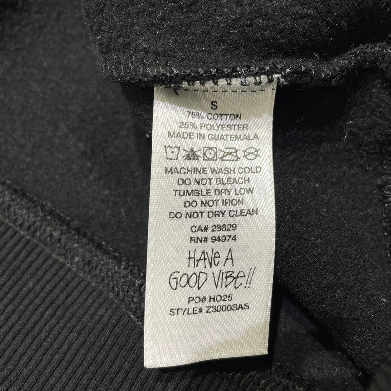 【中古品】【メンズ】 STUSSY ステューシー LONG RANGE SWEAT Z3000SAS ロングレンジ スウェット 長袖 トップス トレーナー 142-261005-yo-15-teih サイズ：S カラー：ブラック 万代Net店