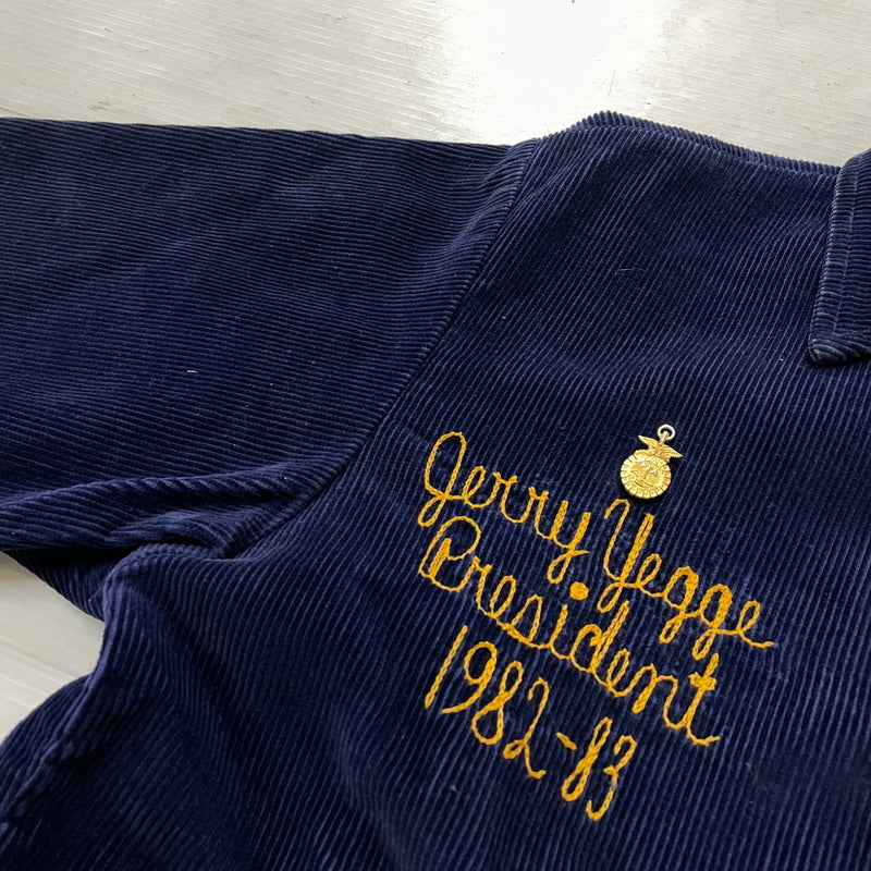 【中古品】【メンズ】 FUTURE FARMERS OF AMERICA フューチャー ファーマーズ オブ アメリカ FARMERS JACKET ファーマーズ ジャケット アウター FFA 145-261001-sa-10-teih サイズ：36 カラー：ネイビー 万代Net店