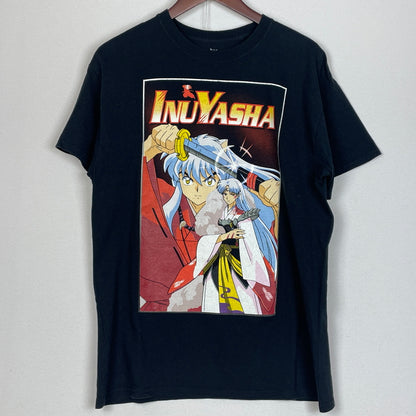 【中古品】【メンズ】 UNKNOW 00's～INUYASYA T-SHIRT 2000年代～ 犬夜叉 Tシャツ 半袖 トップス 145-261001-sa-12-teih サイズ：M カラー：ブラック 万代Net店
