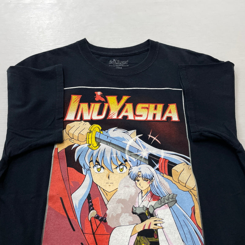 【中古品】【メンズ】 UNKNOW 00's～INUYASYA T-SHIRT 2000年代～ 犬夜叉 Tシャツ 半袖 トップス 145-261001-sa-12-teih サイズ：M カラー：ブラック 万代Net店
