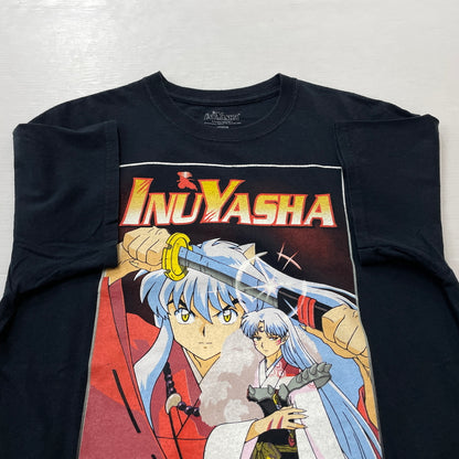 【中古品】【メンズ】 UNKNOW 00's～INUYASYA T-SHIRT 2000年代～ 犬夜叉 Tシャツ 半袖 トップス 145-261001-sa-12-teih サイズ：M カラー：ブラック 万代Net店