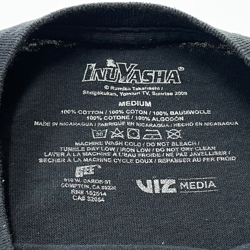 【中古品】【メンズ】 UNKNOW 00's～INUYASYA T-SHIRT 2000年代～ 犬夜叉 Tシャツ 半袖 トップス 145-261001-sa-12-teih サイズ：M カラー：ブラック 万代Net店
