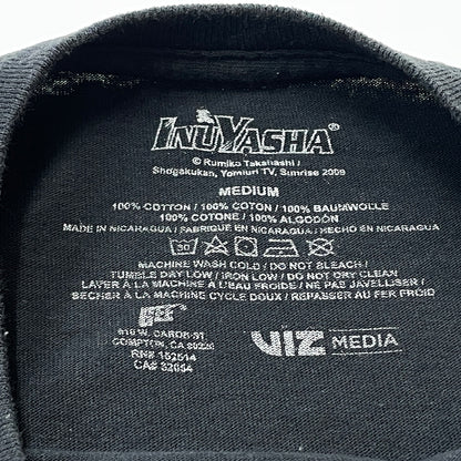 【中古品】【メンズ】 UNKNOW 00's～INUYASYA T-SHIRT 2000年代～ 犬夜叉 Tシャツ 半袖 トップス 145-261001-sa-12-teih サイズ：M カラー：ブラック 万代Net店