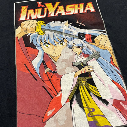 【中古品】【メンズ】 UNKNOW 00's～INUYASYA T-SHIRT 2000年代～ 犬夜叉 Tシャツ 半袖 トップス 145-261001-sa-12-teih サイズ：M カラー：ブラック 万代Net店