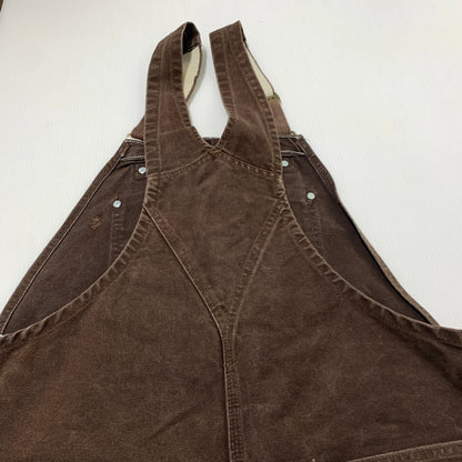 【現状渡し品】【メンズ】 Carhartt カーハート OVERALL R06 DKB オーバーオール ボトムス トップス ワークパンツ 145-261002-ko-15-teih サイズ：38×34 カラー：ダークブラウン 万代Net店