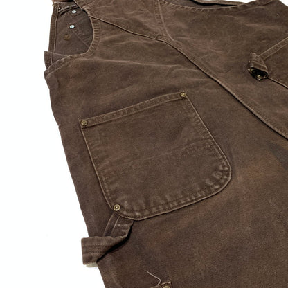 【現状渡し品】【メンズ】 Carhartt カーハート OVERALL R06 DKB オーバーオール ボトムス トップス ワークパンツ 145-261002-ko-15-teih サイズ：38×34 カラー：ダークブラウン 万代Net店