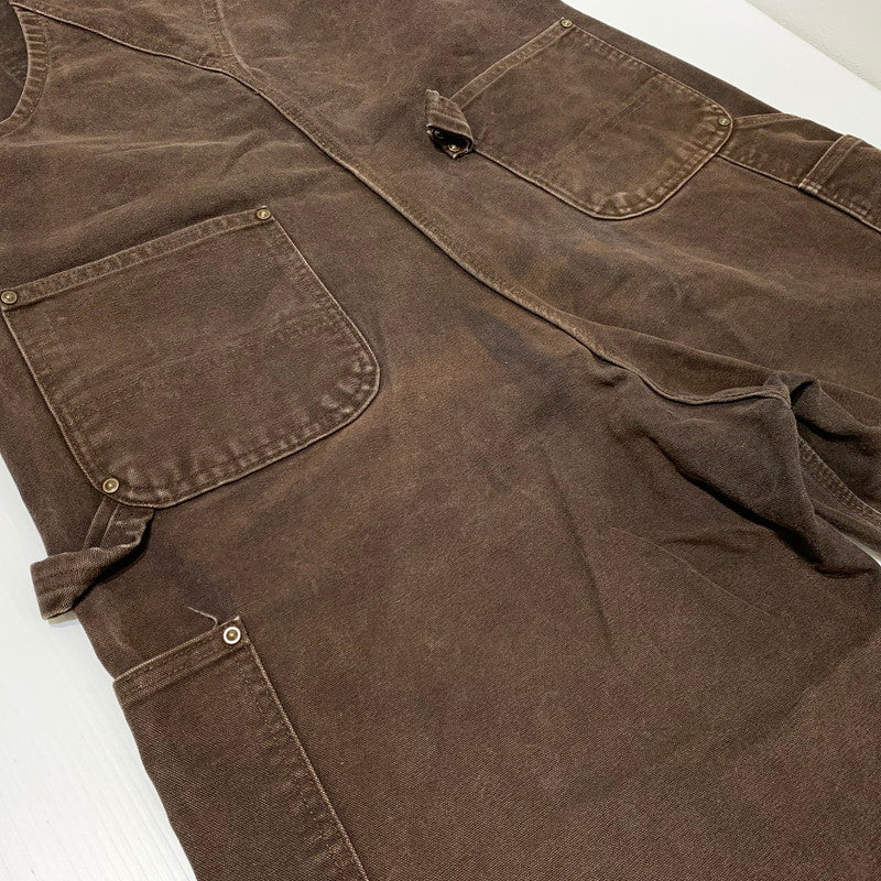 【現状渡し品】【メンズ】 Carhartt カーハート OVERALL R06 DKB オーバーオール ボトムス トップス ワークパンツ 145-261002-ko-15-teih サイズ：38×34 カラー：ダークブラウン 万代Net店