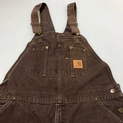 【現状渡し品】【メンズ】 Carhartt カーハート OVERALL R06 DKB オーバーオール ボトムス トップス ワークパンツ 145-261002-ko-15-teih サイズ：38×34 カラー：ダークブラウン 万代Net店