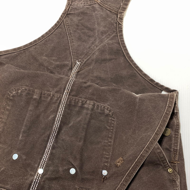 【現状渡し品】【メンズ】 Carhartt カーハート OVERALL R06 DKB オーバーオール ボトムス トップス ワークパンツ 145-261002-ko-15-teih サイズ：38×34 カラー：ダークブラウン 万代Net店