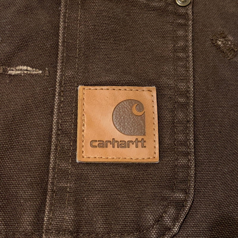 【現状渡し品】【メンズ】 Carhartt カーハート OVERALL R06 DKB オーバーオール ボトムス トップス ワークパンツ 145-261002-ko-15-teih サイズ：38×34 カラー：ダークブラウン 万代Net店