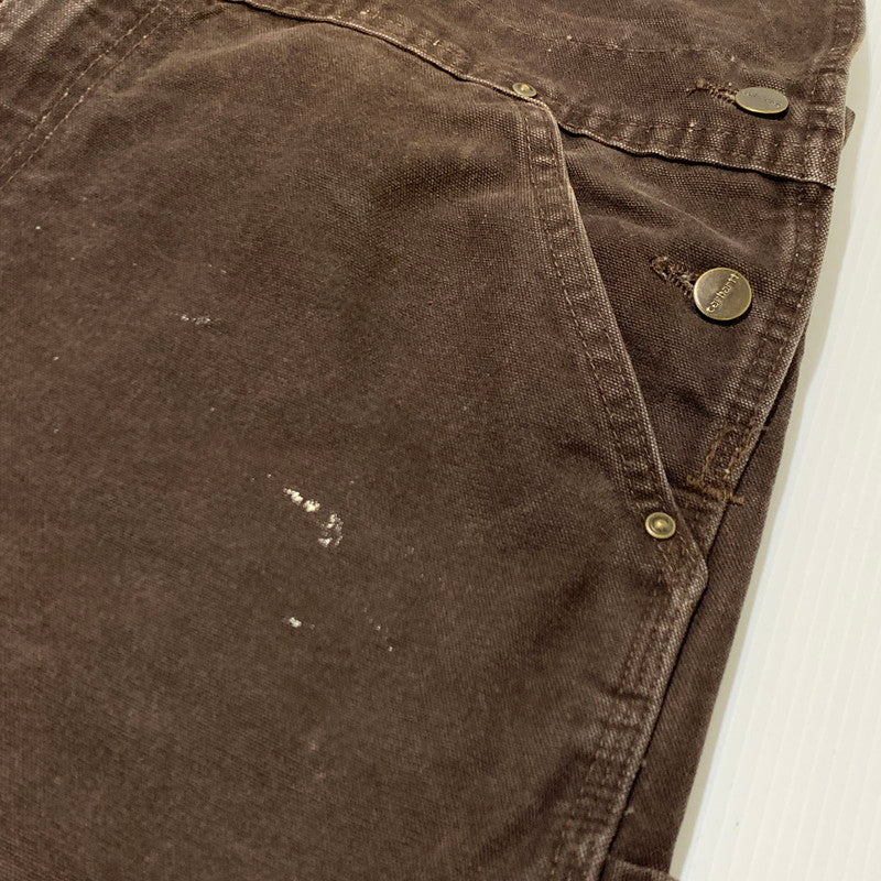 【現状渡し品】【メンズ】 Carhartt カーハート OVERALL R06 DKB オーバーオール ボトムス トップス ワークパンツ 145-261002-ko-15-teih サイズ：38×34 カラー：ダークブラウン 万代Net店