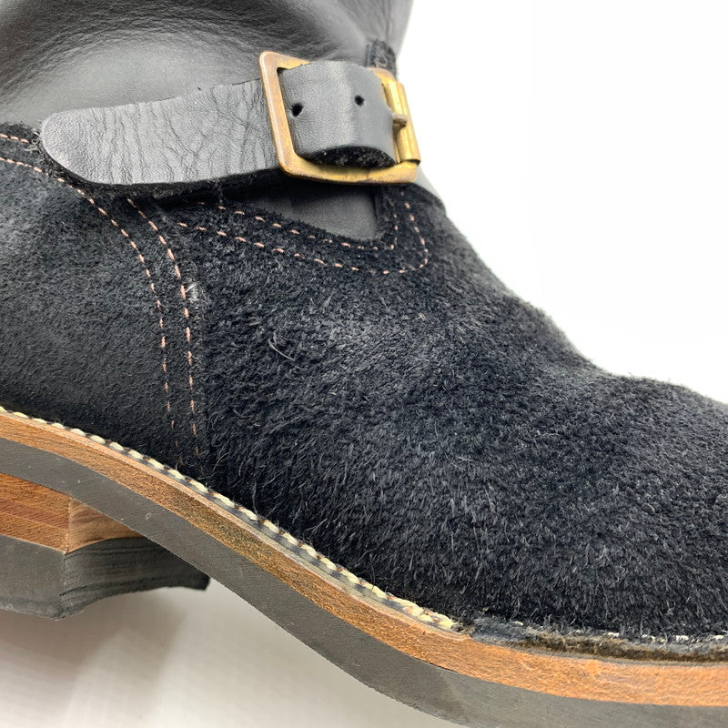 【中古品】【メンズ】 WESCO ウエスコ BOSS CUSTOM BK7700430 ボス カスタム ブーツ 靴 エンジニアブーツ レザー スエード 164-261001-ko-21-teih サイズ：9E カラー：ブラック 万代Net店