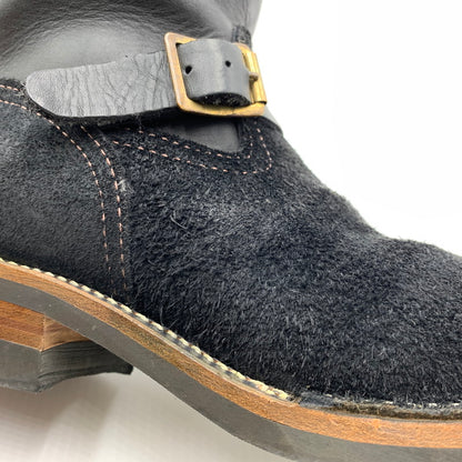 【中古品】【メンズ】 WESCO ウエスコ BOSS CUSTOM BK7700430 ボス カスタム ブーツ 靴 エンジニアブーツ レザー スエード 164-261001-ko-21-teih サイズ：9E カラー：ブラック 万代Net店