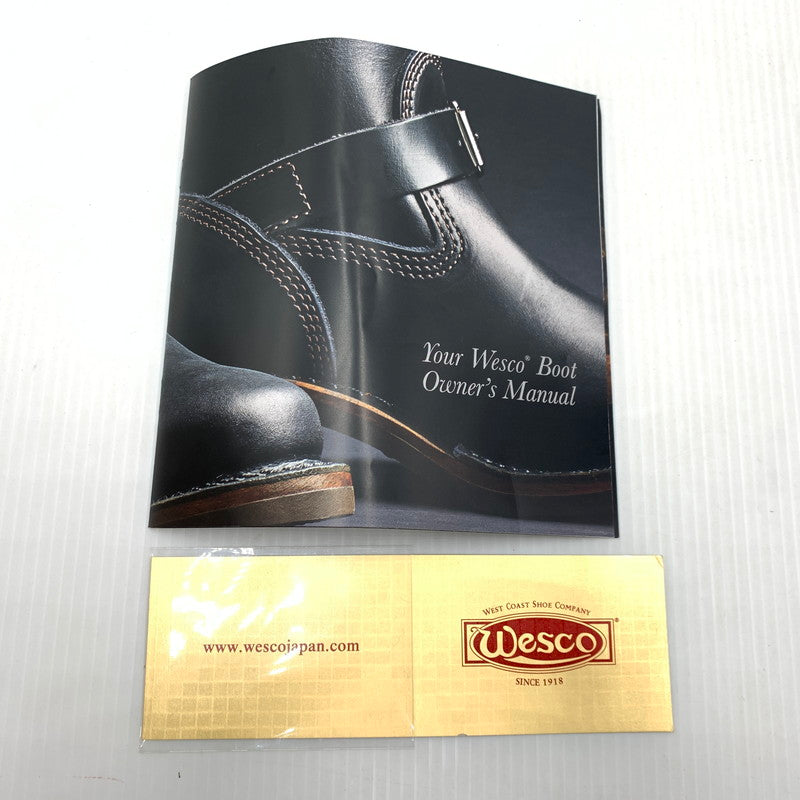 【中古品】【メンズ】 WESCO ウエスコ BOSS CUSTOM BK7700430 ボス カスタム ブーツ 靴 エンジニアブーツ レザー スエード 164-261001-ko-21-teih サイズ：9E カラー：ブラック 万代Net店