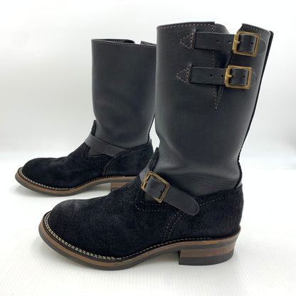 【中古品】【メンズ】 WESCO ウエスコ BOSS CUSTOM BK7700430 ボス カスタム ブーツ 靴 エンジニアブーツ レザー スエード 164-261001-ko-21-teih サイズ：9E カラー：ブラック 万代Net店