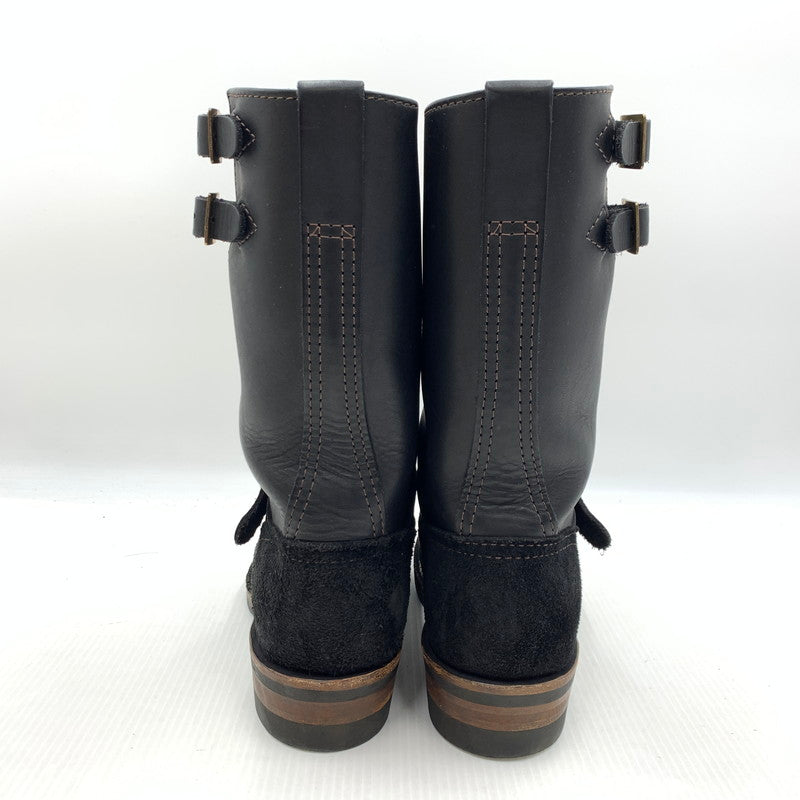 【中古品】【メンズ】 WESCO ウエスコ BOSS CUSTOM BK7700430 ボス カスタム ブーツ 靴 エンジニアブーツ レザー スエード 164-261001-ko-21-teih サイズ：9E カラー：ブラック 万代Net店