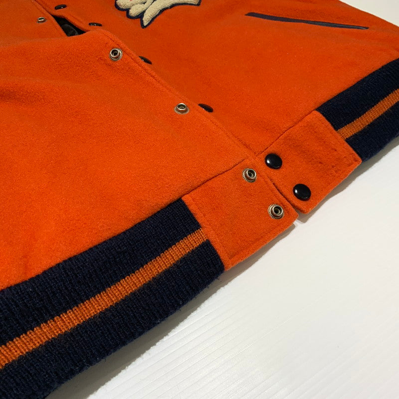【現状渡し品】【メンズ】 STUSSY ステューシー BIG4 STADIUM JACKET ビッグ4 スタジアム ジャケット アウター スタジャン 142-261001-ko-15-teih サイズ：M カラー：オレンジ/ネイビー系 万代Net店
