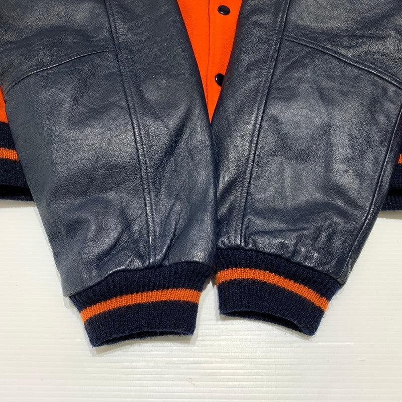 【現状渡し品】【メンズ】 STUSSY ステューシー BIG4 STADIUM JACKET ビッグ4 スタジアム ジャケット アウター スタジャン 142-261001-ko-15-teih サイズ：M カラー：オレンジ/ネイビー系 万代Net店