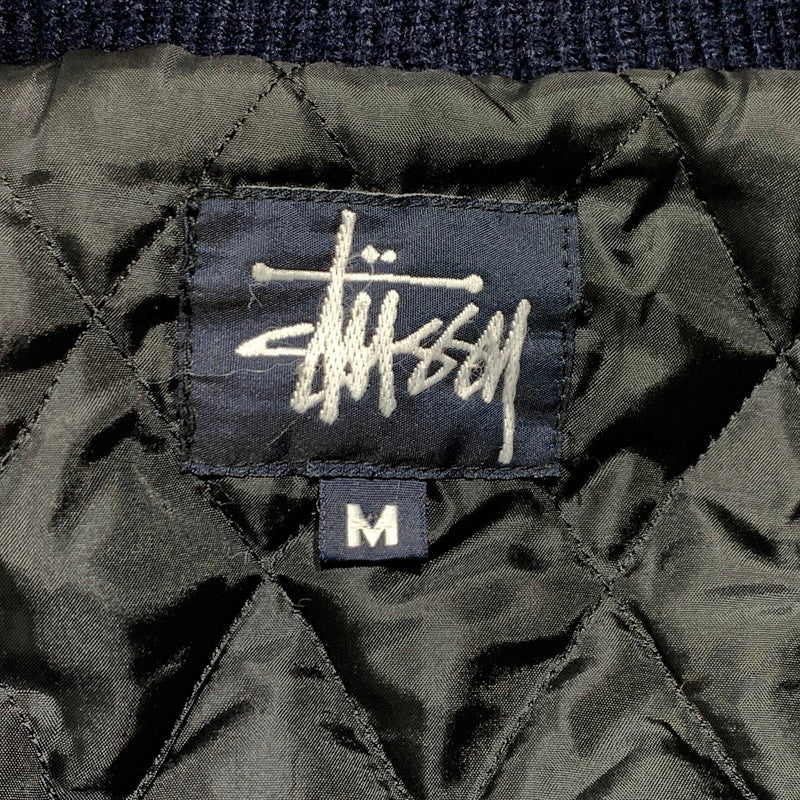 【現状渡し品】【メンズ】 STUSSY ステューシー BIG4 STADIUM JACKET ビッグ4 スタジアム ジャケット アウター スタジャン 142-261001-ko-15-teih サイズ：M カラー：オレンジ/ネイビー系 万代Net店