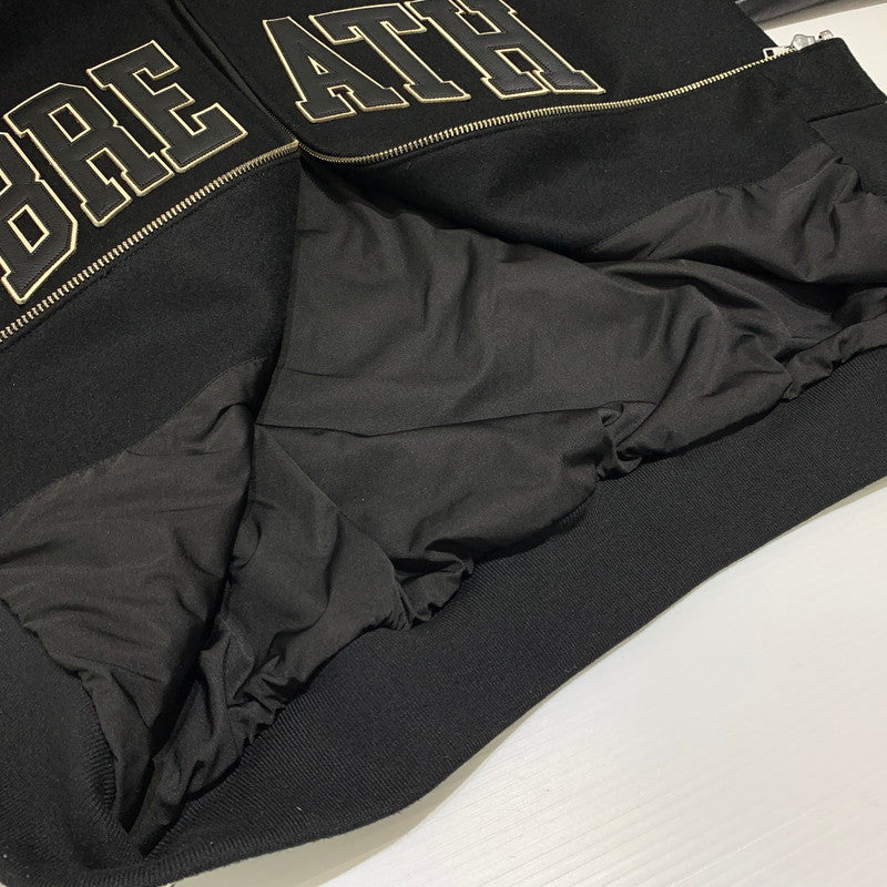 【中古品】【メンズ】 BREATH ブレス ARCH LOGO VERSITY JACKET BR24AW-00002 アーチロゴ バーシティ ジャケット アウター スタジャン 142-261001-ko-14-teih サイズ：L カラー：ブラック 万代Net店