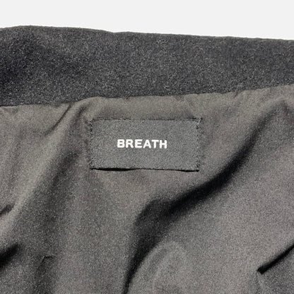 【中古品】【メンズ】 BREATH ブレス ARCH LOGO VERSITY JACKET BR24AW-00002 アーチロゴ バーシティ ジャケット アウター スタジャン 142-261001-ko-14-teih サイズ：L カラー：ブラック 万代Net店