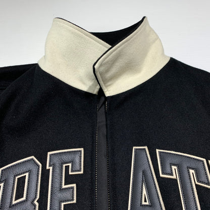 【中古品】【メンズ】 BREATH ブレス ARCH LOGO VERSITY JACKET BR24AW-00002 アーチロゴ バーシティ ジャケット アウター スタジャン 142-261001-ko-14-teih サイズ：L カラー：ブラック 万代Net店