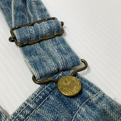 【現状渡し品】【レディース】 KAPITAL キャピタル × KIRO HIRATA キロ ヒラタ 別注 コラボ DENIM OVERALL デニムオーバーオール トップ ボトムス 168-261002-ko-14-teih サイズ：0（XS） カラー：インディゴ 万代Net店