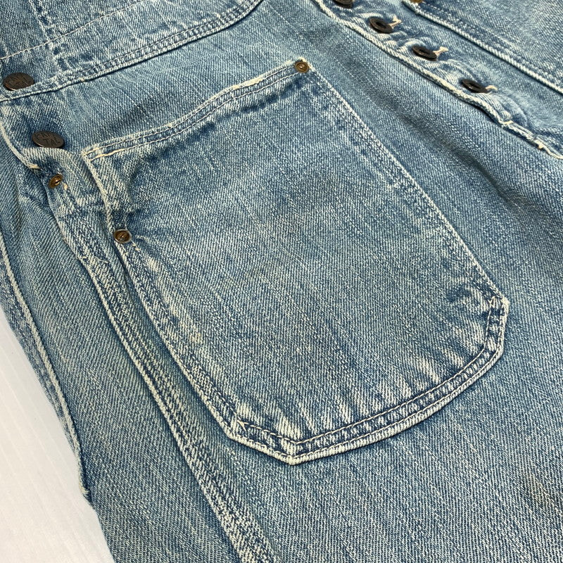 【現状渡し品】【レディース】 KAPITAL キャピタル × KIRO HIRATA キロ ヒラタ 別注 コラボ DENIM OVERALL デニムオーバーオール トップ ボトムス 168-261002-ko-14-teih サイズ：0（XS） カラー：インディゴ 万代Net店