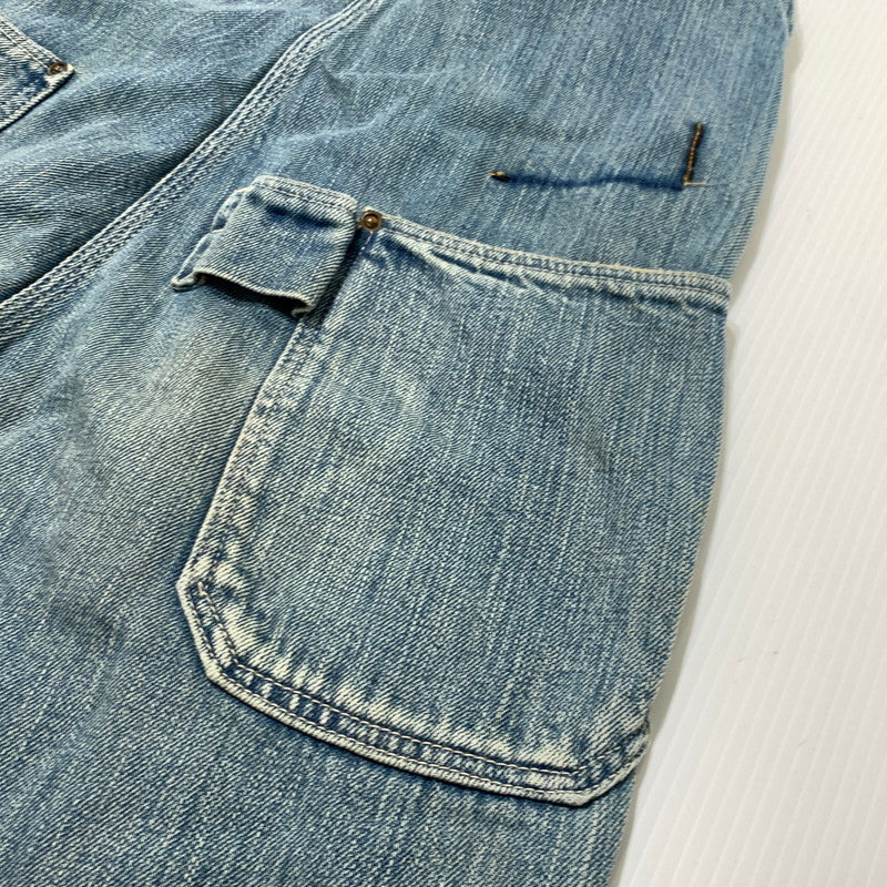 【現状渡し品】【レディース】 KAPITAL キャピタル × KIRO HIRATA キロ ヒラタ 別注 コラボ DENIM OVERALL デニムオーバーオール トップ ボトムス 168-261002-ko-14-teih サイズ：0（XS） カラー：インディゴ 万代Net店