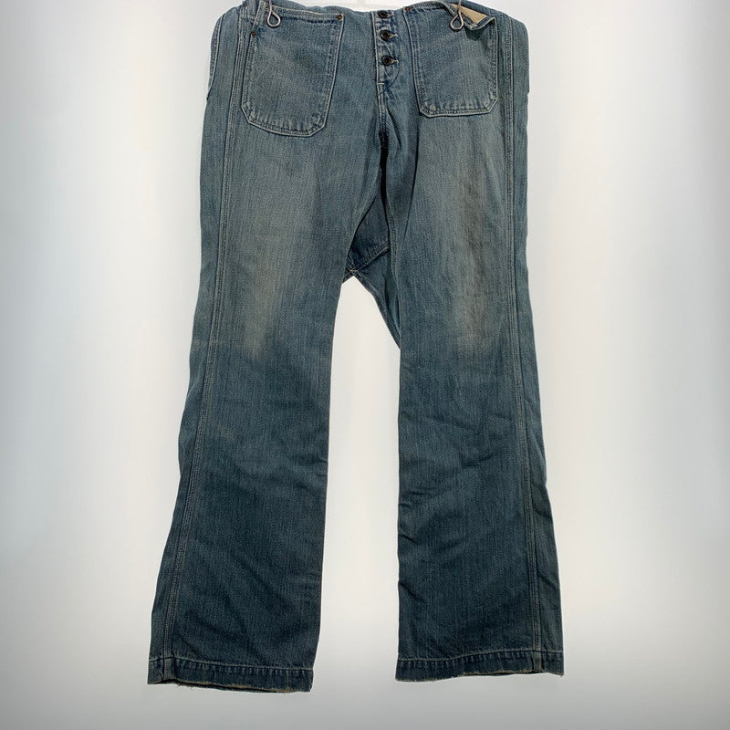 【現状渡し品】【レディース】 KAPITAL キャピタル × KIRO HIRATA キロ ヒラタ 別注 コラボ DENIM OVERALL デニムオーバーオール トップ ボトムス 168-261002-ko-14-teih サイズ：0（XS） カラー：インディゴ 万代Net店