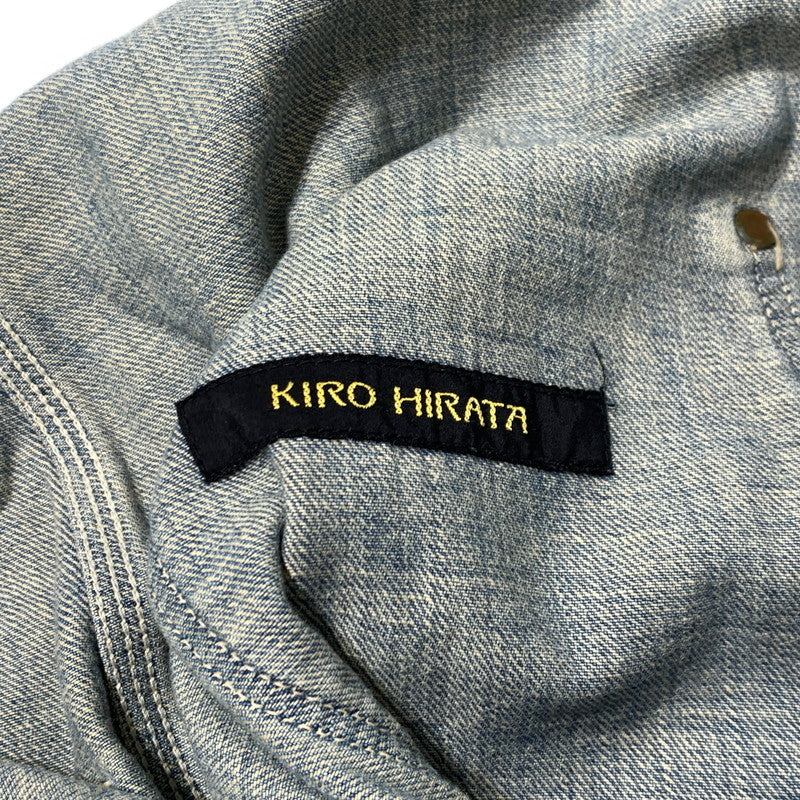 【現状渡し品】【レディース】 KAPITAL キャピタル × KIRO HIRATA キロ ヒラタ 別注 コラボ DENIM OVERALL デニムオーバーオール トップ ボトムス 168-261002-ko-14-teih サイズ：0（XS） カラー：インディゴ 万代Net店