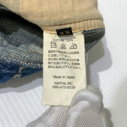 【現状渡し品】【レディース】 KAPITAL キャピタル × KIRO HIRATA キロ ヒラタ 別注 コラボ DENIM OVERALL デニムオーバーオール トップ ボトムス 168-261002-ko-14-teih サイズ：0（XS） カラー：インディゴ 万代Net店