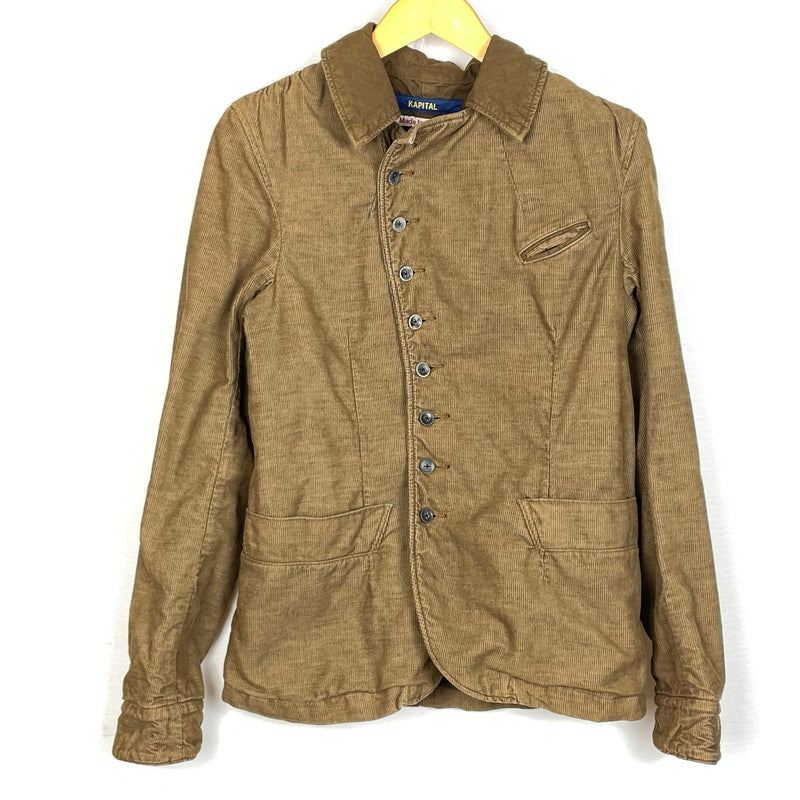 【中古品】【メンズ】 KAPITAL キャピタル CORDUROY PROPELLER JACKET コーデュロイ プロペラ ジャケット アウター 140-261001-sa-07-teih サイズ：XS カラー：ブラウン 万代Net店