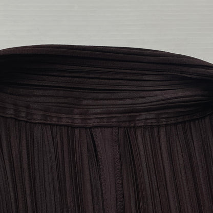 【現状渡し品】【レディース】 PLEATS PLEASE ISSEY MIYAKE プリーツ プリーズ イッセイ ミヤケ LONG SLEEVE SHIRT PP33-JD188 ロング スリーブ シャツ 長袖 トップス 168-261001-sa-14-teih サイズ：不明 カラー：ブラウン 万代Net店