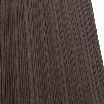 【現状渡し品】【レディース】 PLEATS PLEASE ISSEY MIYAKE プリーツ プリーズ イッセイ ミヤケ LONG SLEEVE SHIRT PP33-JD188 ロング スリーブ シャツ 長袖 トップス 168-261001-sa-14-teih サイズ：不明 カラー：ブラウン 万代Net店