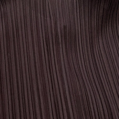 【現状渡し品】【レディース】 PLEATS PLEASE ISSEY MIYAKE プリーツ プリーズ イッセイ ミヤケ LONG SLEEVE SHIRT PP33-JD188 ロング スリーブ シャツ 長袖 トップス 168-261001-sa-14-teih サイズ：不明 カラー：ブラウン 万代Net店