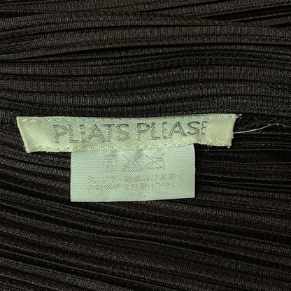 【現状渡し品】【レディース】 PLEATS PLEASE ISSEY MIYAKE プリーツ プリーズ イッセイ ミヤケ LONG SLEEVE SHIRT PP33-JD188 ロング スリーブ シャツ 長袖 トップス 168-261001-sa-14-teih サイズ：不明 カラー：ブラウン 万代Net店