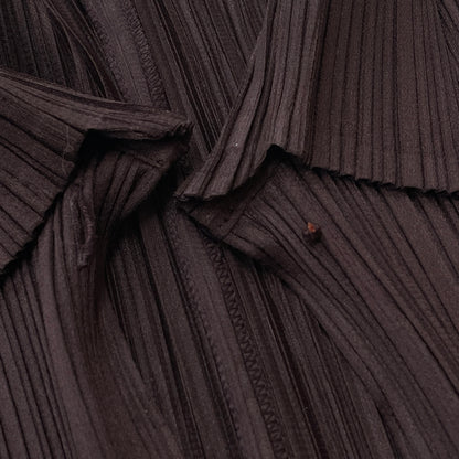 【現状渡し品】【レディース】 PLEATS PLEASE ISSEY MIYAKE プリーツ プリーズ イッセイ ミヤケ LONG SLEEVE SHIRT PP33-JD188 ロング スリーブ シャツ 長袖 トップス 168-261001-sa-14-teih サイズ：不明 カラー：ブラウン 万代Net店