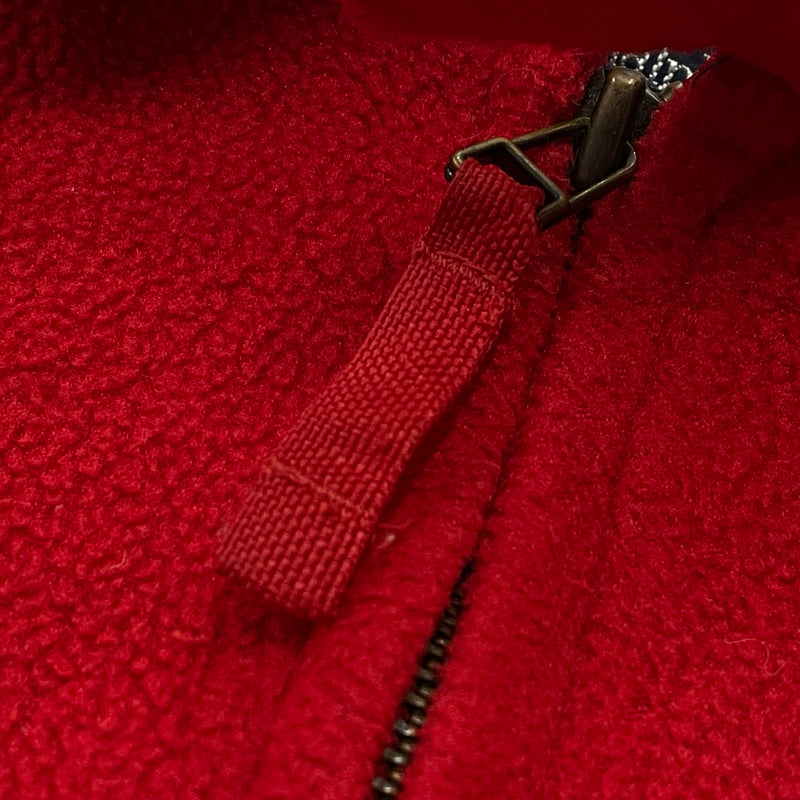 【現状渡し品】【メンズ】 POLO RALPH LAUREN ポロ ラルフローレン 90’s FLEECE SWING TOP 90年代 フリース スイング トップ 長袖 トップス 145-261001-sa-09-teih サイズ：XL カラー：レッド 万代Net店