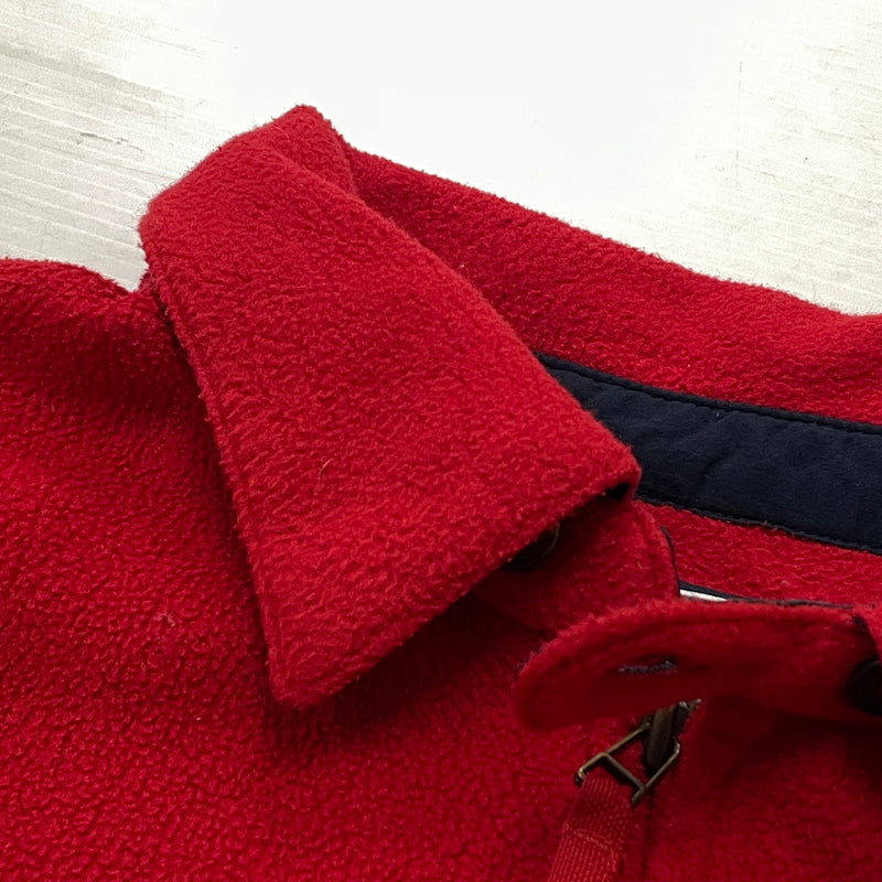 【現状渡し品】【メンズ】 POLO RALPH LAUREN ポロ ラルフローレン 90’s FLEECE SWING TOP 90年代 フリース スイング トップ 長袖 トップス 145-261001-sa-09-teih サイズ：XL カラー：レッド 万代Net店
