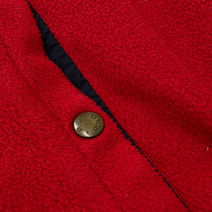 【現状渡し品】【メンズ】 POLO RALPH LAUREN ポロ ラルフローレン 90’s FLEECE SWING TOP 90年代 フリース スイング トップ 長袖 トップス 145-261001-sa-09-teih サイズ：XL カラー：レッド 万代Net店