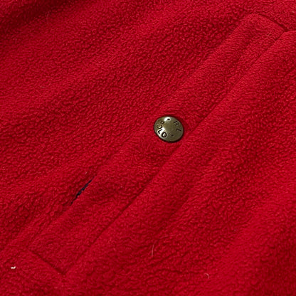 【現状渡し品】【メンズ】 POLO RALPH LAUREN ポロ ラルフローレン 90’s FLEECE SWING TOP 90年代 フリース スイング トップ 長袖 トップス 145-261001-sa-09-teih サイズ：XL カラー：レッド 万代Net店