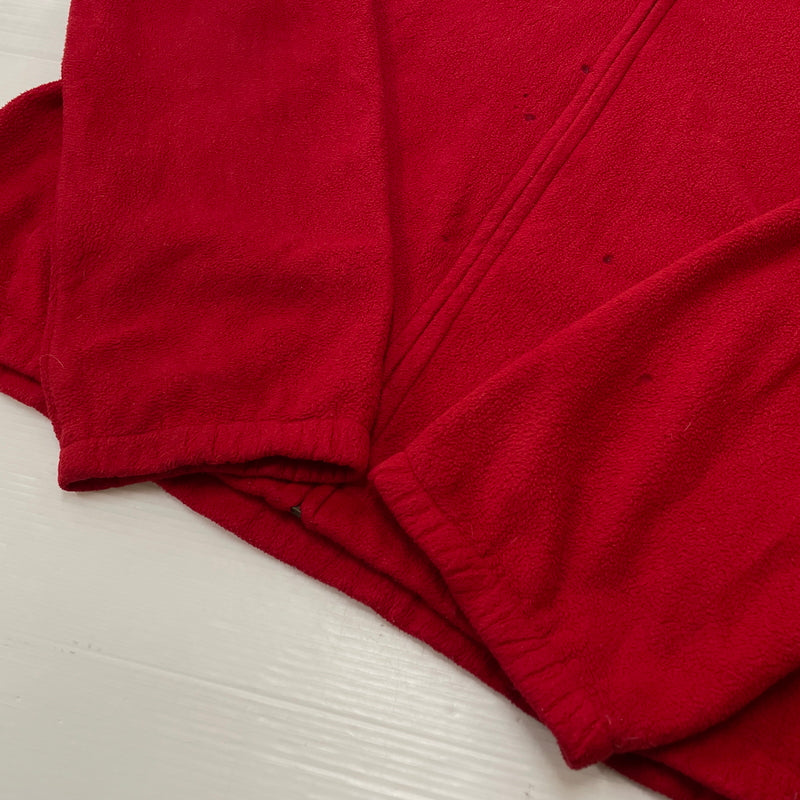 【現状渡し品】【メンズ】 POLO RALPH LAUREN ポロ ラルフローレン 90’s FLEECE SWING TOP 90年代 フリース スイング トップ 長袖 トップス 145-261001-sa-09-teih サイズ：XL カラー：レッド 万代Net店